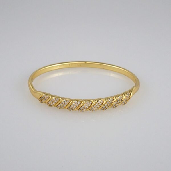 Bangles Women/ Pulsos Dama/ Zircon Stone/ 14K Real Color// P187 - Image 2