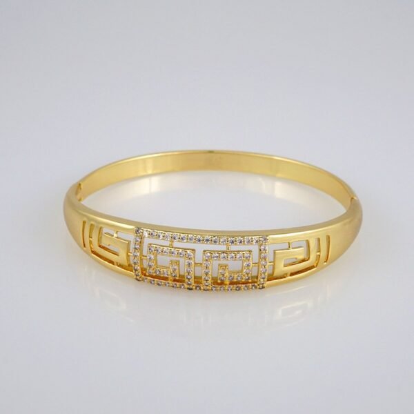 Bangles Women/ Pulsos Dama/  Zircon Stone/ 14K Real Color// P190 - Image 2