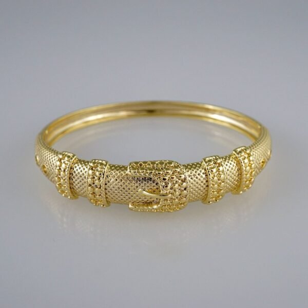 Bangles Women/ Pulsos Dama/Plain/ 14K Real Color// P232