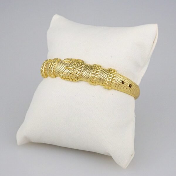 Bangles Women/ Pulsos Dama/Plain/ 14K Real Color// P232 - Image 2
