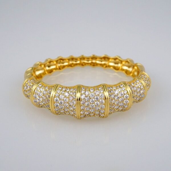 Bangles Women/ Pulsos Dama/ Zircon Stone/ 14K Real Color// P233