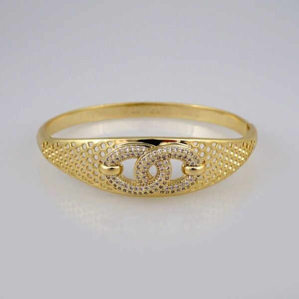 Bangles Women/ Pulsos Dama/  Zircon Stone/  14K Real Color// P234