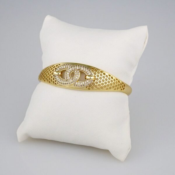 Bangles Women/ Pulsos Dama/  Zircon Stone/  14K Real Color// P234 - Image 2
