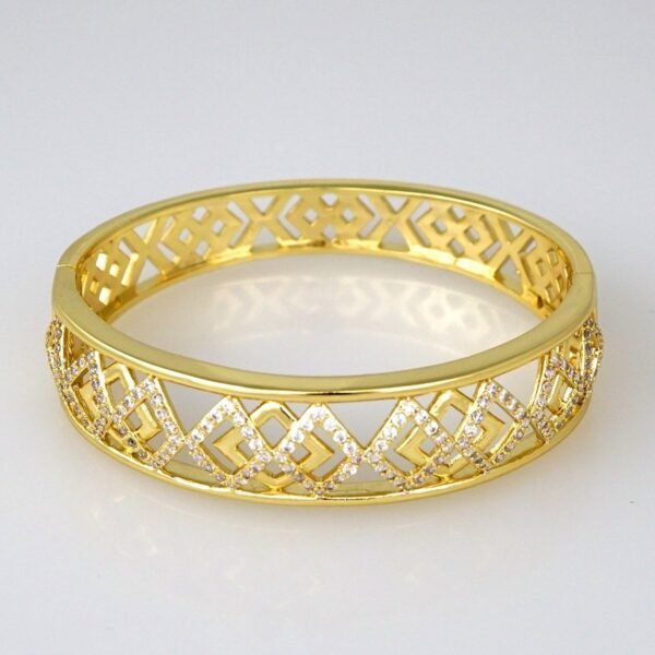 Bangles Women/ Pulsos Dama/  Zircon Stone/  14K Real Color// P236