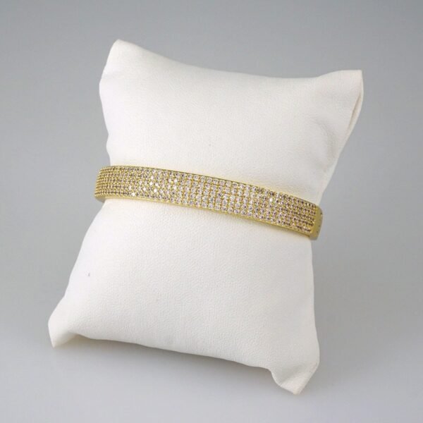 Bangles Women/ Pulsos Dama/  Zircon Stone/  14K Real Color// P247 - Image 2