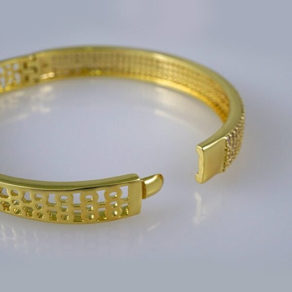 Bangles Women/ Pulsos Dama/  Zircon Stone/  14K Real Color// P247 - Image 3