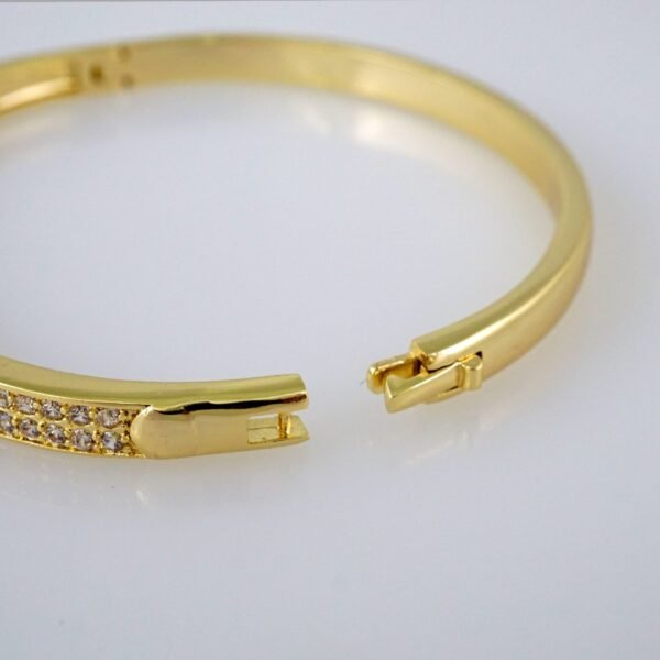 Bangles Women/ Pulsos Dama/  Zircon Stone/  14K Real Color// P261 - Image 3