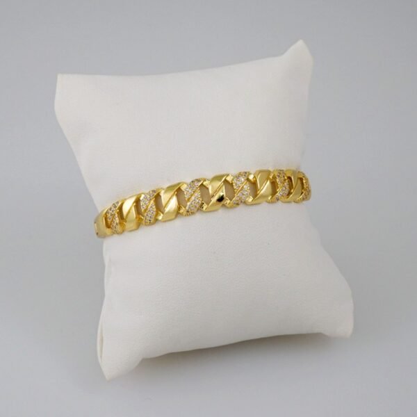 Bangles Women/ Pulsos Dama/ Zircon Stone/ 14K Real Color// P263