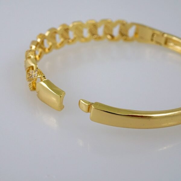 Bangles Women/ Pulsos Dama/ Zircon Stone/ 14K Real Color// P263 - Image 3
