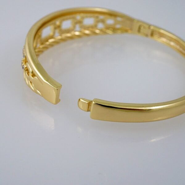 Bangles Women/ Pulsos Dama/  Zircon Stone/  14K Real Color// P264 - Image 3