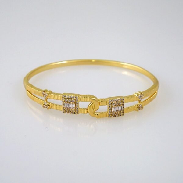 Bangles Women/ Pulsos Dama/  Zircon Stone/  14K Real Color// P265 - Image 2