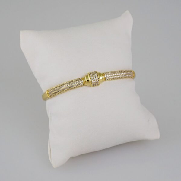 Bangles Women/ Pulsos Dama/ Zircon Stone/ 14K Real Color// P269