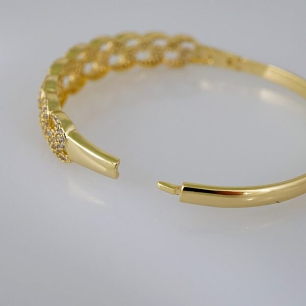Bangles Women/ Pulsos Dama/  Zircon Stone/  14K Real Color// P270 - Image 3