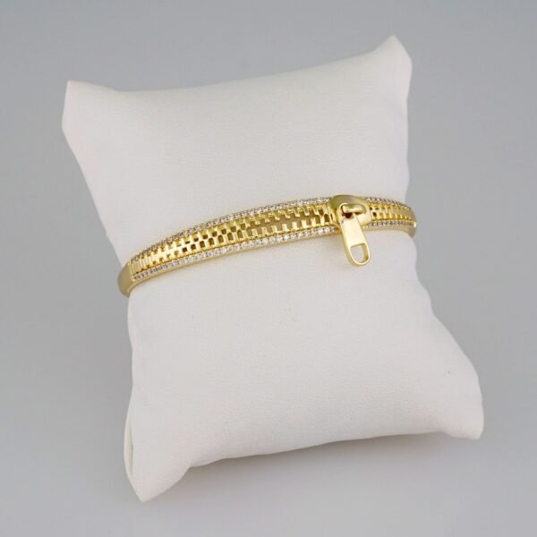 Bangles Women/ Pulsos Dama/  Zircon Stone/  14K Real Color// P274