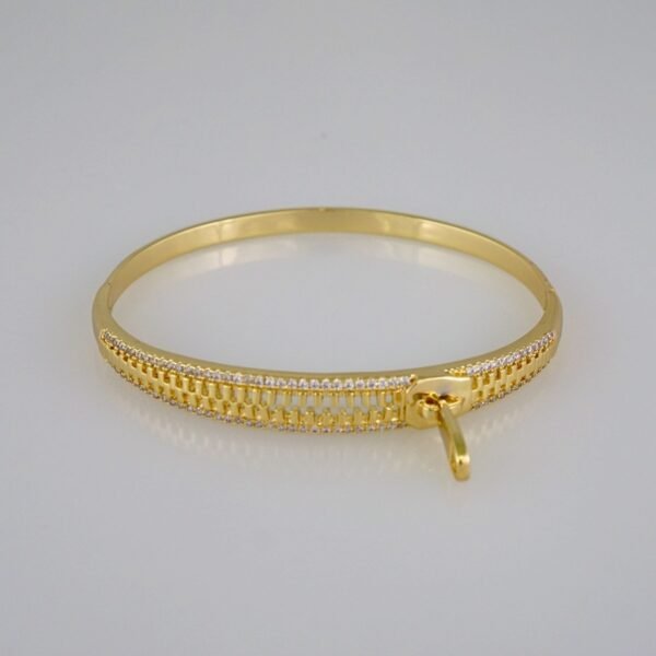 Bangles Women/ Pulsos Dama/  Zircon Stone/  14K Real Color// P274 - Image 2