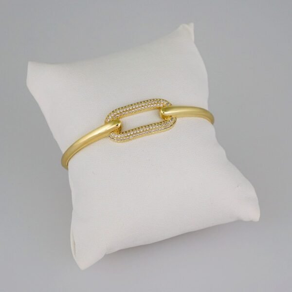 Bangles Women/ Pulsos Dama/  Zircon Stone/  14K Real Color// P276