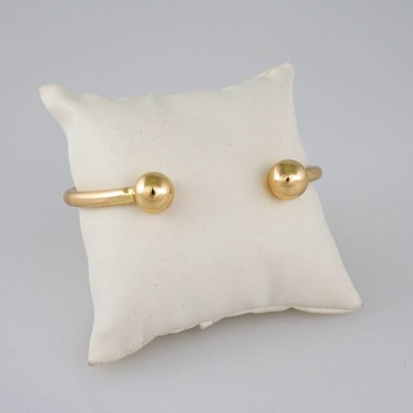 Bangles/ Pulsos/Plain/  925 Silver Whit Gold Plated/  14K Real Color// P925P03