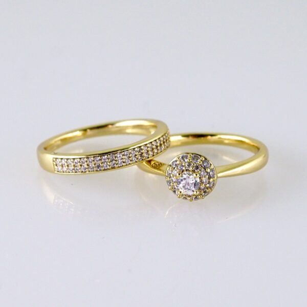 Women Ring/ Anillos Damas/ Wedding Ring/ Zircon Stone/ 14K Real Color// R0103E