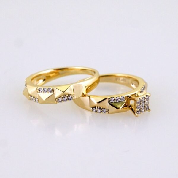 Women Ring/ Anillos Damas/ Wedding Ring/ Zircon Stone/ 14K Real Color// R0105E - Image 3