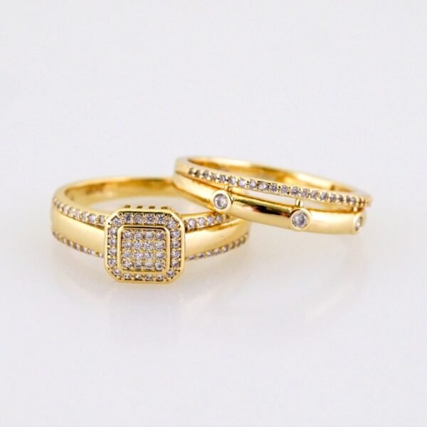 Women Ring/ Anillos Damas/ Wedding Ring/ Zircon Stone/ 14K Real Color// R0107E