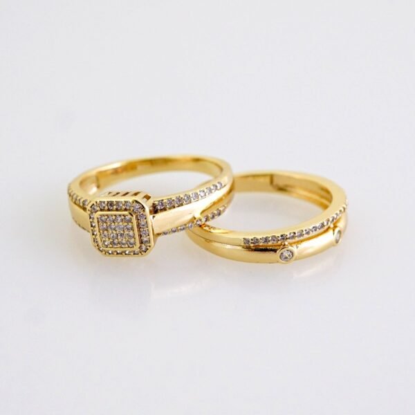Women Ring/ Anillos Damas/ Wedding Ring/ Zircon Stone/ 14K Real Color// R0107E - Image 3