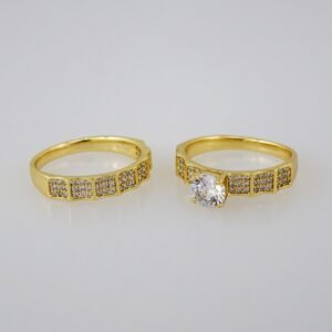 Women Ring/ Anillos Damas/ Wedding Ring/  Zircon Stone/  14K Real Color// R084E