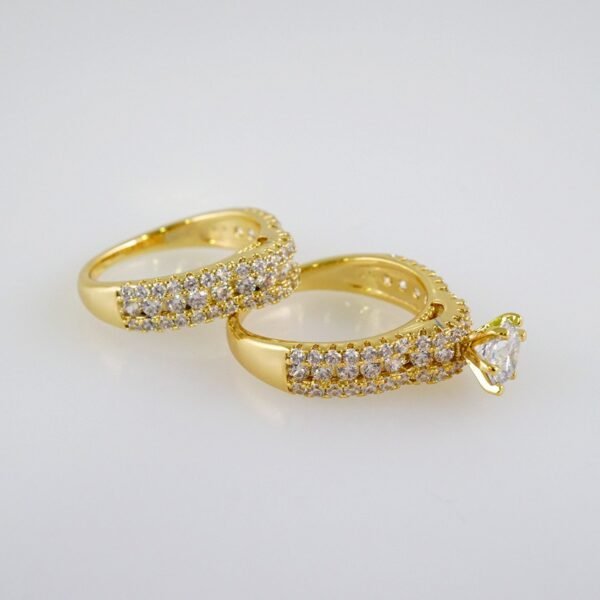 Women Ring/ Anillos Damas/ Wedding Ring/ Zircon Stone/ 14K Real Color// R085E - Image 2