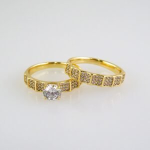Women Ring/ Anillos Damas/  Wedding Ring/  Zircon Stone/  14K Real Color// R087E