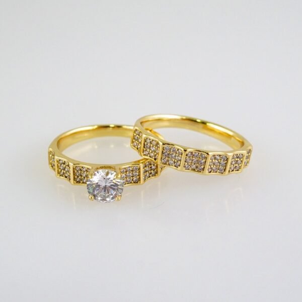 Women Ring/ Anillos Damas/  Wedding Ring/  Zircon Stone/  14K Real Color// R087E