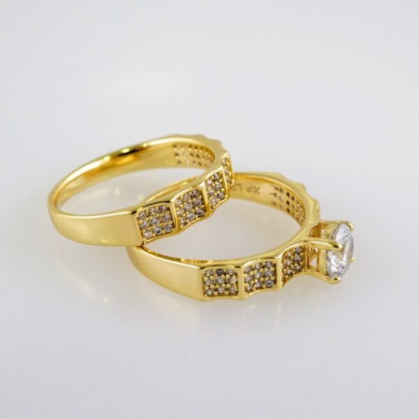 Women Ring/ Anillos Damas/  Wedding Ring/  Zircon Stone/  14K Real Color// R087E - Image 2