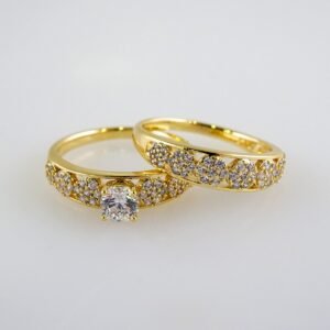Women Ring/ Anillos Damas/  Wedding Ring/  Zircon Stone/  14K Real Color// R089E