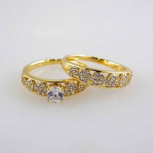 Women Ring/ Anillos Damas/  Wedding Ring/  Zircon Stone/  14K Real Color// R089E
