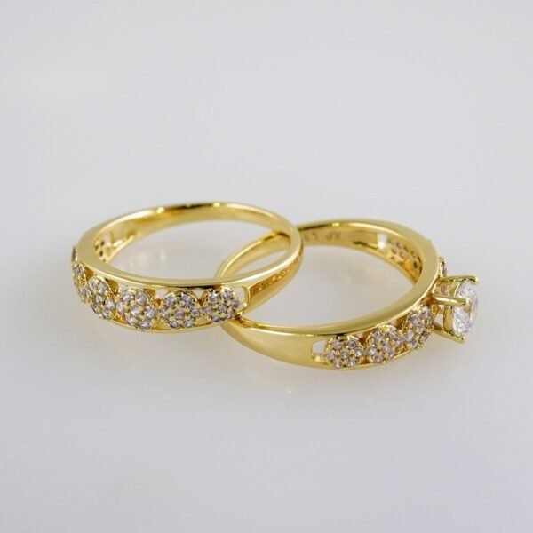 Women Ring/ Anillos Damas/  Wedding Ring/  Zircon Stone/  14K Real Color// R089E - Image 2