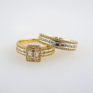 Women Ring/ Anillos Damas/  Wedding Ring/  Zircon Stone/  14K Real Color// R090E
