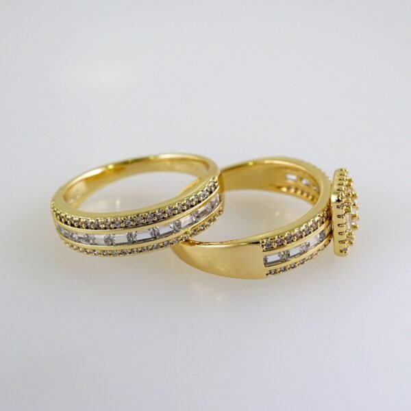 Women Ring/ Anillos Damas/  Wedding Ring/  Zircon Stone/  14K Real Color// R090E - Image 2