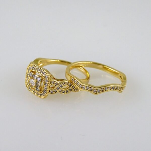 Women Ring/ Anillos Damas/ Wedding Ring/ Zircon Stone/ 14K Real Color// R091E - Image 2
