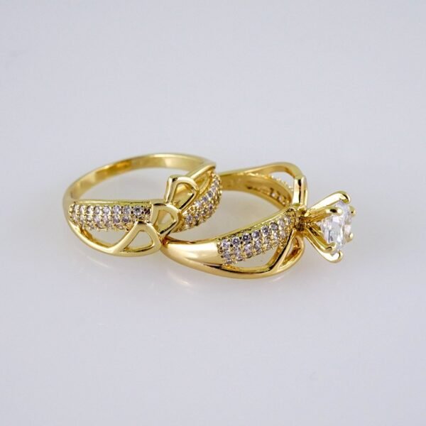 Women Ring/ Anillos Damas/ Wedding Ring/  Zircon Stone/  14K Real Color// R095E - Image 2