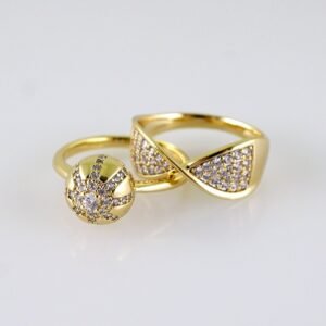 Women Ring/ Anillos Damas/  Wedding Ring/  Zircon Stone/  14K Real Color// R097E