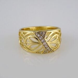 Women Ring/ Anillos Damas/  14K Real Color/ Zircon Stone// R203