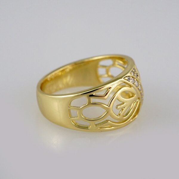 Women Ring/ Anillos Damas/  14K Real Color/ Zircon Stone// R203 - Image 2