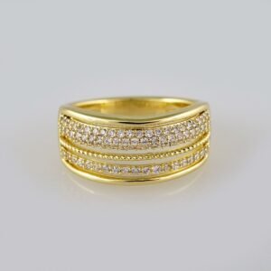 Women Ring/ Anillos Damas/  14K Real Color/  Zircon Stone// R209