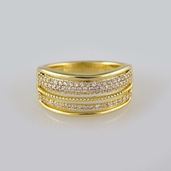 Women Ring/ Anillos Damas/  14K Real Color/  Zircon Stone// R209
