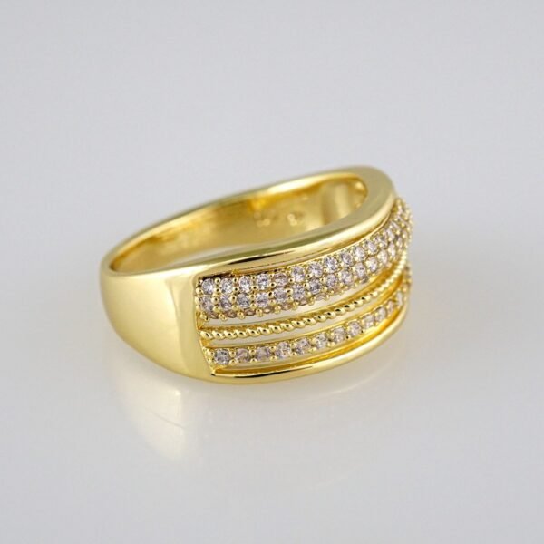 Women Ring/ Anillos Damas/  14K Real Color/  Zircon Stone// R209 - Image 2