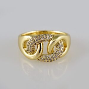 Women Ring/ Anillos Damas/  14K Real Color/  Zircon Stone// R210