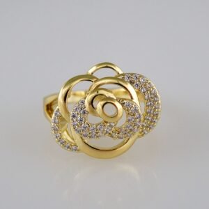 Women Ring/ Anillos Damas/  14K Real Color/  Zircon Stone// R211