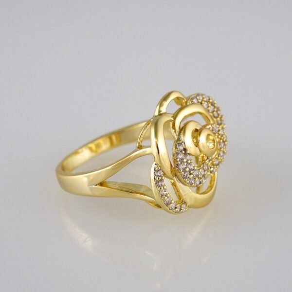 Women Ring/ Anillos Damas/  14K Real Color/  Zircon Stone// R211 - Image 2
