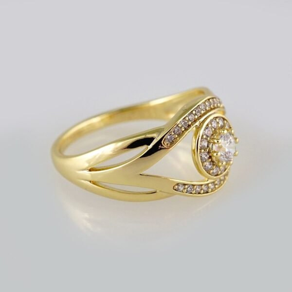 Women Ring/ Anillos Damas/  14K Real Color/  Zircon Stone// R212 - Image 2