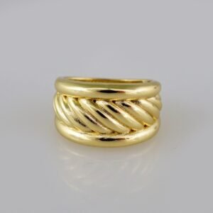 Women Ring/ Anillos Damas/   14K Real Color/  Plain// R217