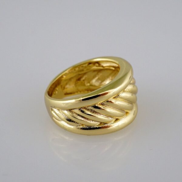Women Ring/ Anillos Damas/   14K Real Color/  Plain// R217 - Image 2