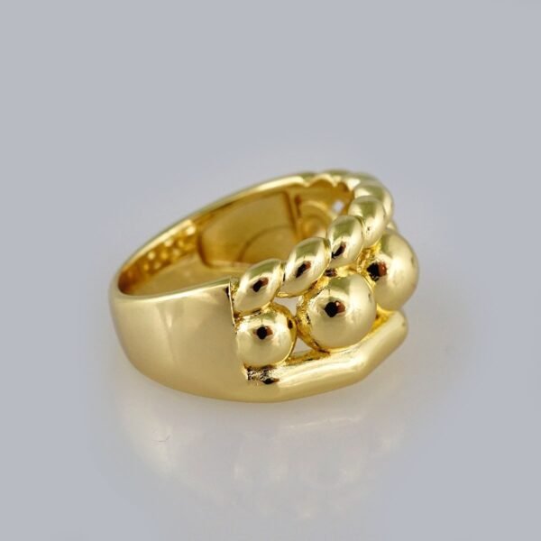 Women Ring/ Anillos Damas/   14K Real Color/  Plain// R218 - Image 2